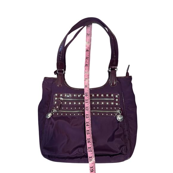 The BRIGHTON Collection “Campbell” Plum double straps shoulder bag BRANDED - Picture 13 of 14